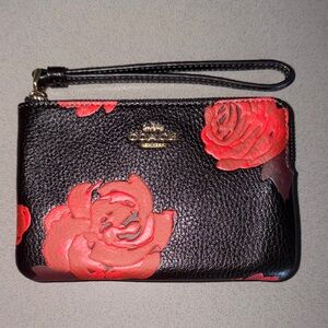 Coach Floral Wristlet